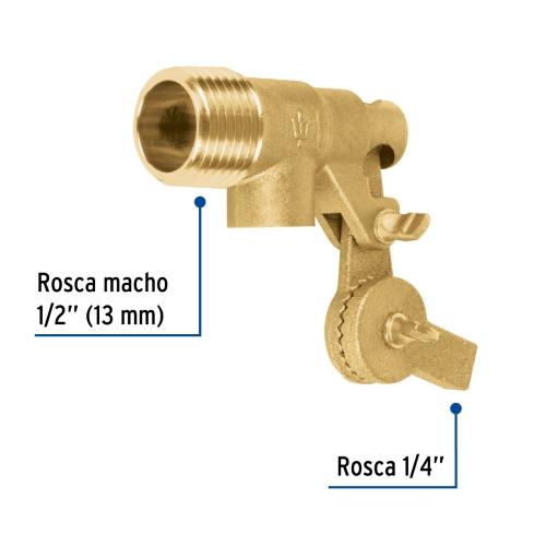 VALVULA PARA FLOTADOR 1/2 PESO 110G FOSET