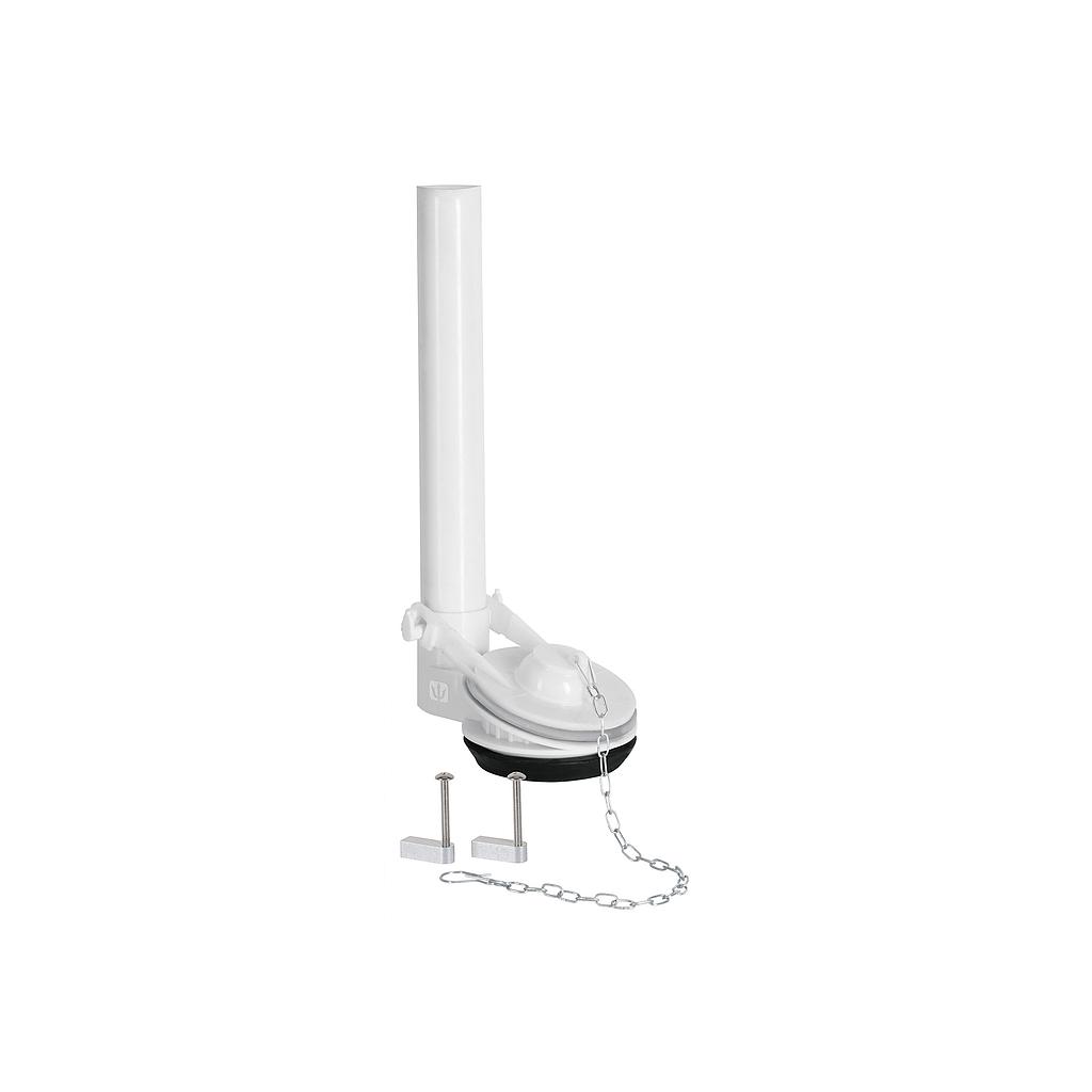 VALVULA DE DESCARGA DE 2" PARA WC DE 1 pza. A CADENA INOXIDABLE FOSET