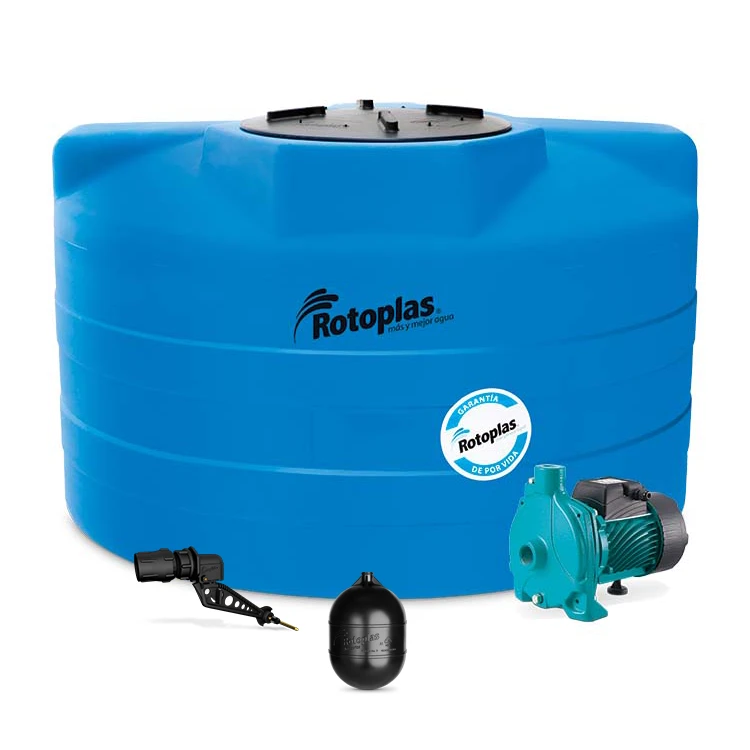 CISTERNA DE 1 200 L CON BOMBA CENTRIFUGA ROTOPLAS