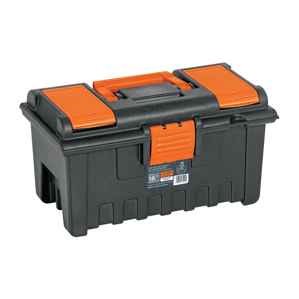 CAJA PARA HERRAMIENTA DE 16" CON COMPARTIMENTOS TRUPER