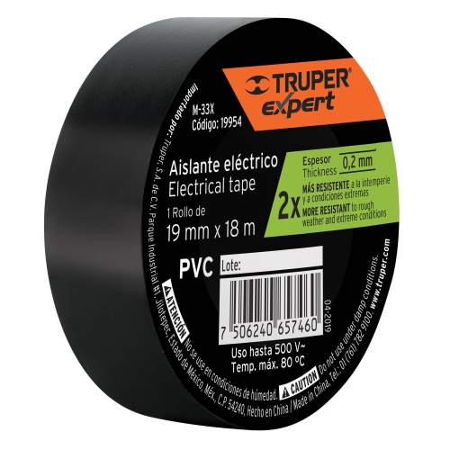 CINTA NEGRA 18MX19MM TRUPER