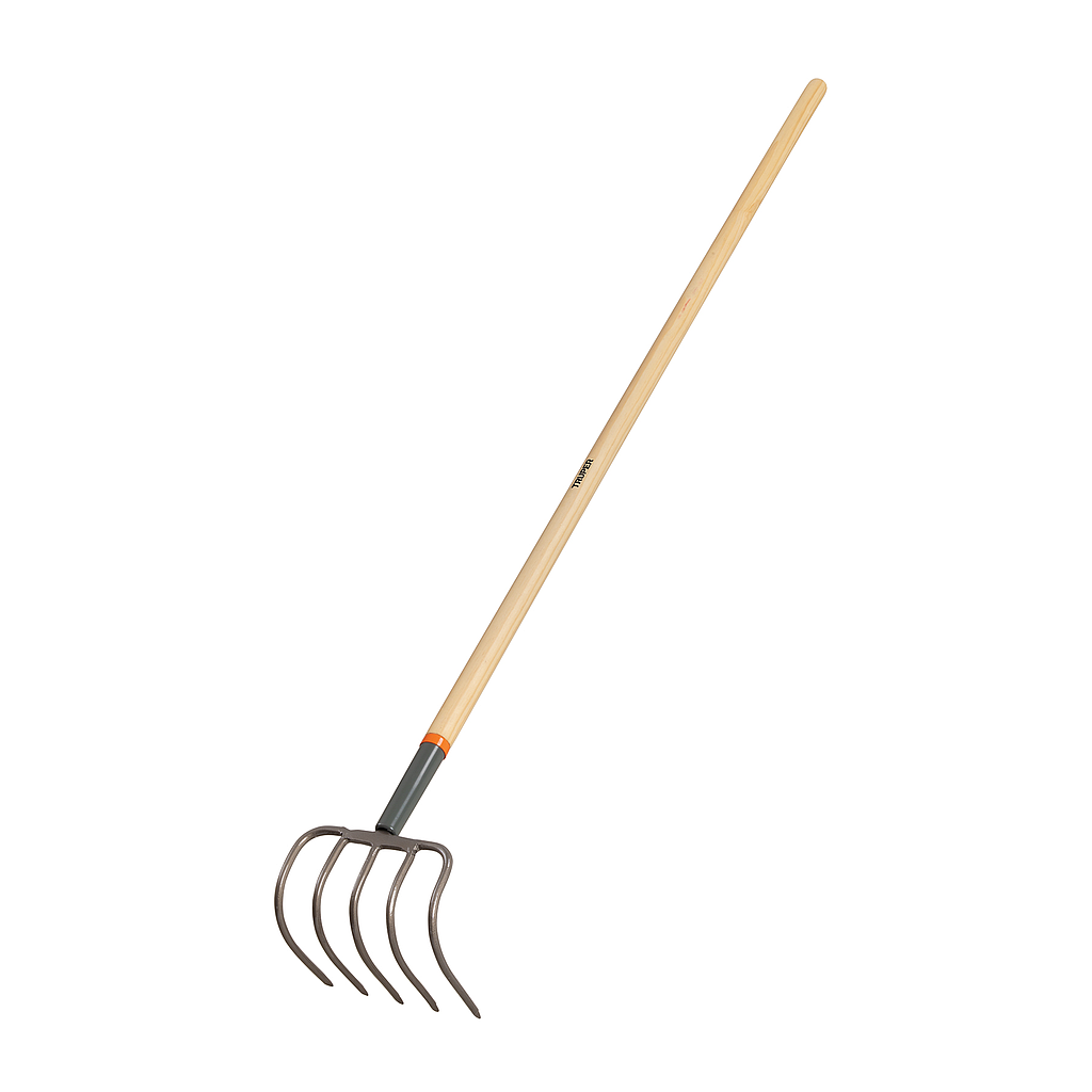 CULTIVADOR FORJADO 5 DIENTES MANGO DE MADERA 60 TRUPER