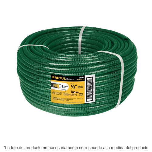 MANGUERA REFORZADA VERDE 1 PRETUL (50 MTS)