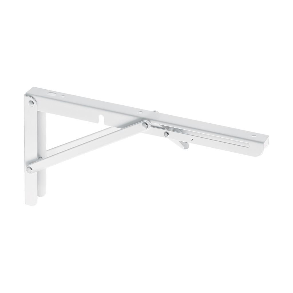 MENSULA PLEGABLE DE ACERO BLANCA DE 8" X 16" FIERO