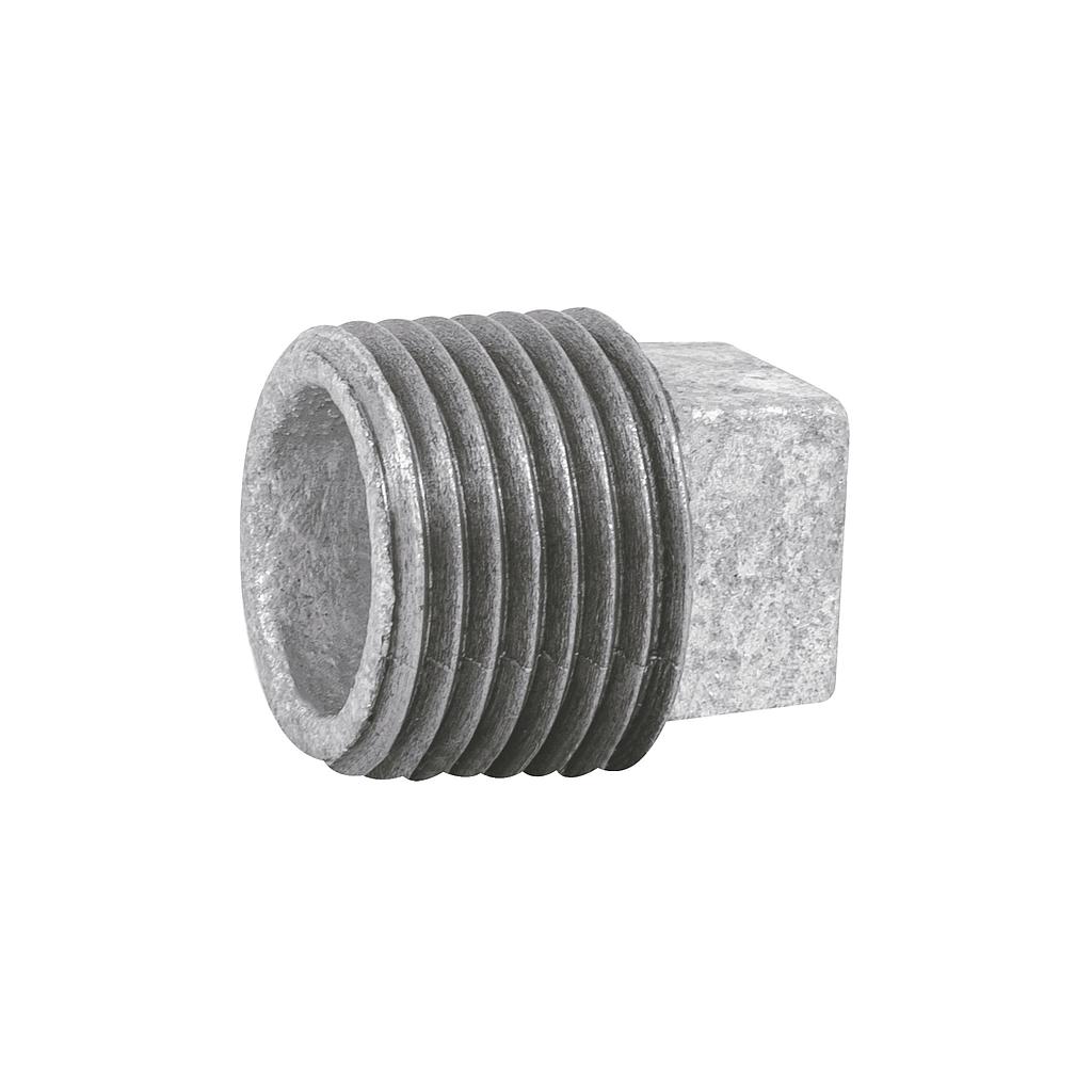 TAPON MACHO DE 1/2" DE ACERO GALVANIZADO FOSET
