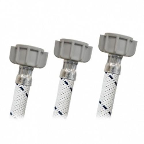 CONECTOR FLEXIBLE T DE VINILO BLANCO PARA LAVABO Y FREGADERO 1/2" TUERCA TERMOPLASTICA COFLEX