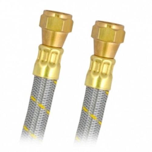 MANGUERA DE ACERO INOXIDABLE PARA GAS USO COMERCIAL 1/2" X 1/2" FLARE 60 cm COFLEX