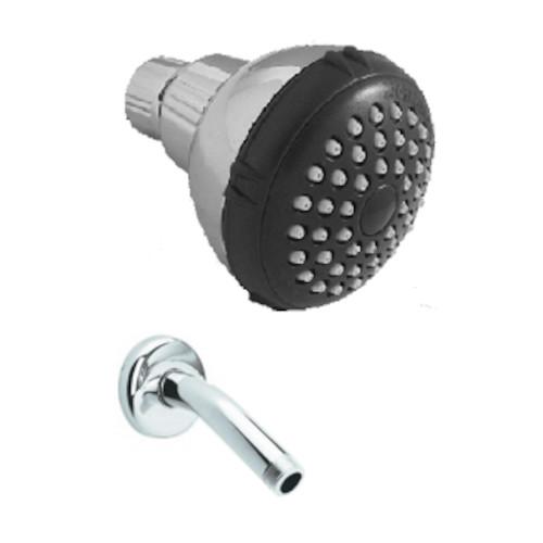 REGADERA REDONDA ANTISARRO ABS CROMADO 60818 EKON C/BRAZO