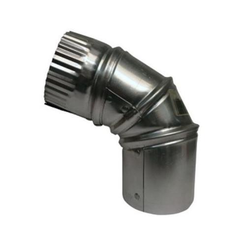 CODO ALUMINIO AJUSTABLE 4"  PARA DUCTO
