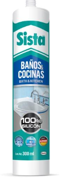 SILICON BLANCO BAÑOS-COCINAS F101 300ML SISTA