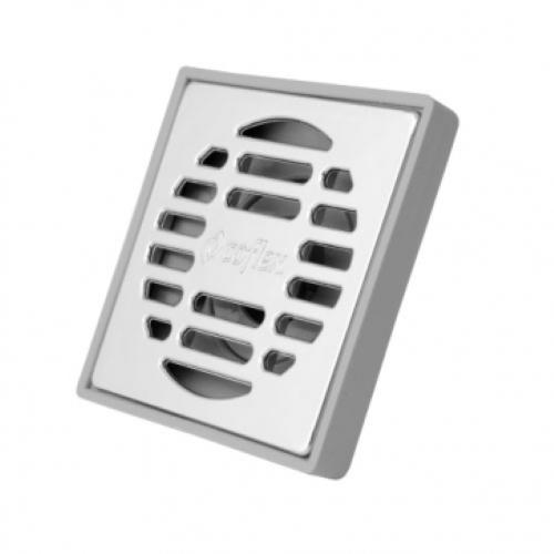COLADERA CUADRADA CON REJILLA CROMADA ABS COFLEX