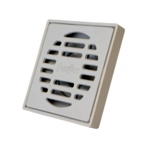 COLADERA CUADRADA CON REJILLA GRIS COFLEX