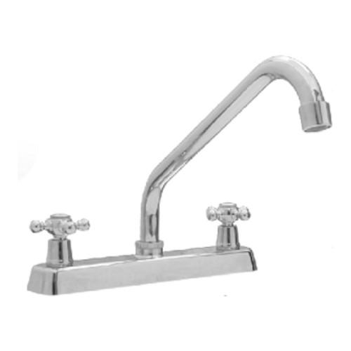 MEZCLADORA 8" FREGADERO PLASTICO ABS CUELLO ACERO INOXIDABLE MANERAL CRUZ 60458 EKON ultimos productos