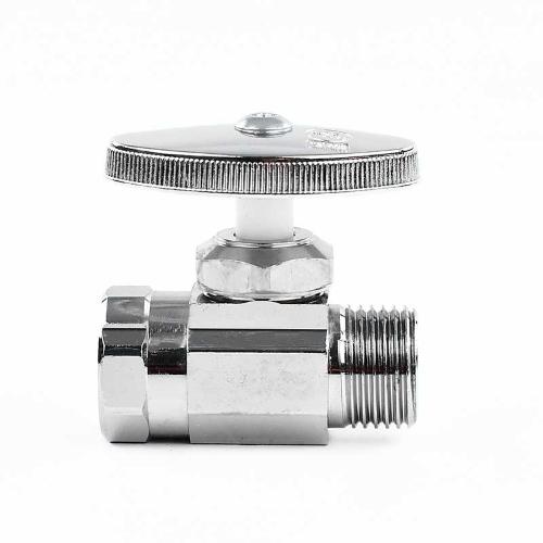 VALVULA RECTA PARA AGUA DE 1/2" ROSCA INTERNA X 1/2" ROSCA MACHO COFLEX