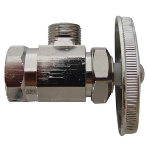 LLAVE ANGULAR TRADICIONAL DE CONTROL DE AGUA DE 1/2" ROSCA INTERNA X 3/8" ROSA MACHO COFLEX