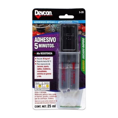 ADHESIVO JERINGA 25ML SUPER 5 MINU 5-28 DEVCON