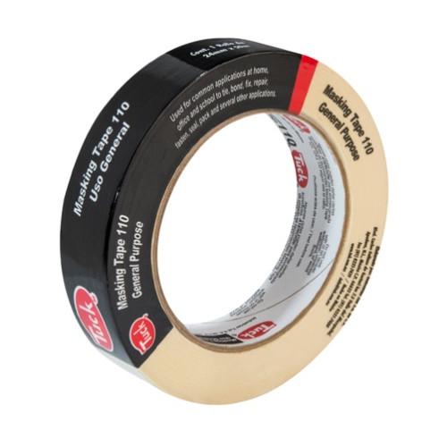 CINTA MASKING 24MMX50M TUCK TIPO 110 USO GENERAL EMPAQUE NEGRO