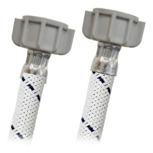 CONECTOR FLEXIBLE DE VINILO BLANCO PARA LAVABO Y FREGADERO 1/2" X 1/2" ROSCA TERMOPLASTICA COFLEX