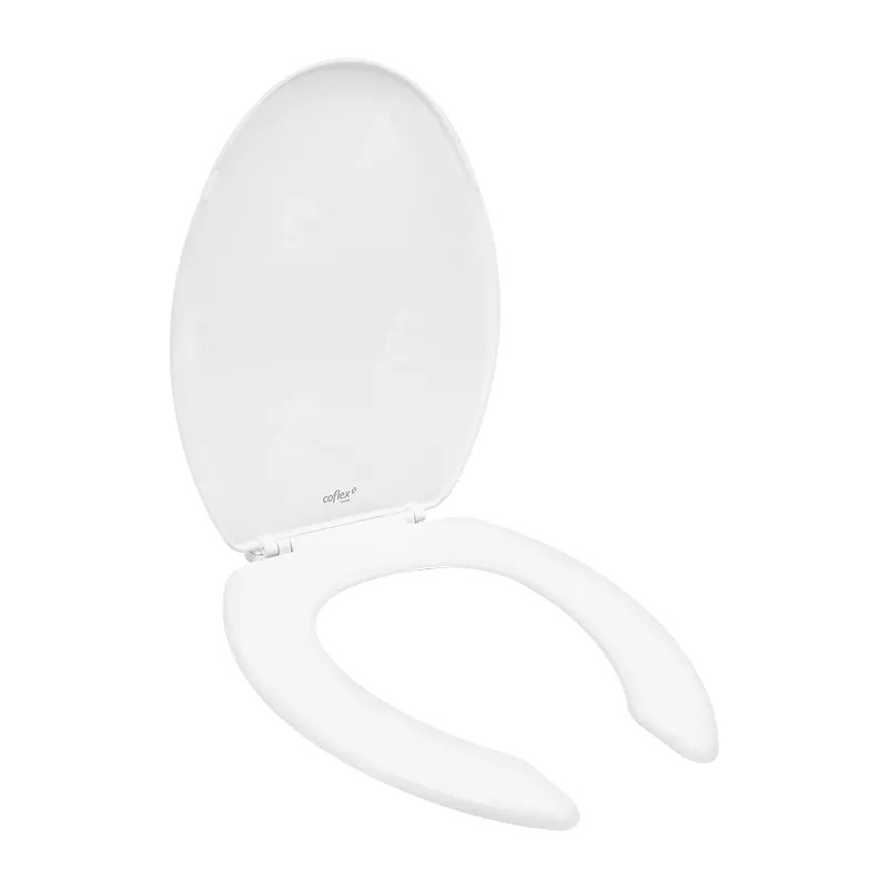 ASIENTO PARA SANITARIO ALARGADO CLASICO FRENTE ABIERTO  COFLEX