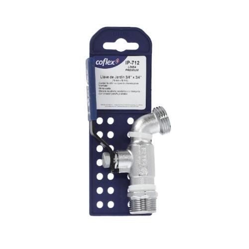 LLAVE PARA JARDIN 1/4 DE VUELTA 3/4 X3/4CO