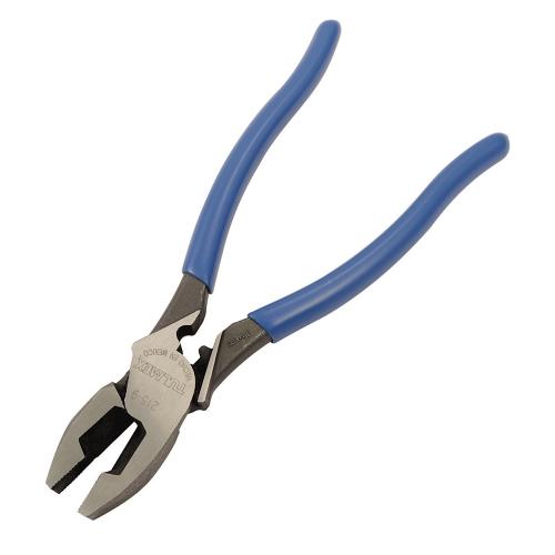 PINZA DE ELECTRICISTA ALTO PODER CON JALADOR DE GUIAS Y COMPRESOR DE TERMINALES DE 9" TULMEX