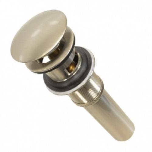 CONTRA CON REBOSADERO Y TAPON PUSH DE LATON ACABADO NIQUELADO PARA LAVABO COFLEX