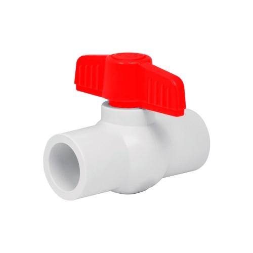 VALVULA PVC ESFERA CEMENTAR 1/2 CEDULA 40 EC