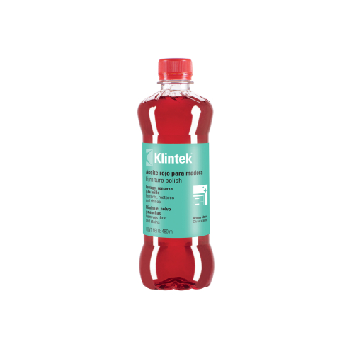 ACEITE ROJO PARA MUEBLES DE 480 ml KLINTEK