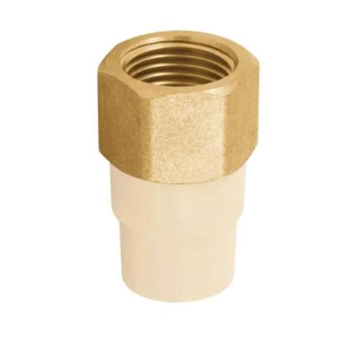 ADAPTADOR HEMBRA CPVC CON INSERCION DE METAL 1 CTS