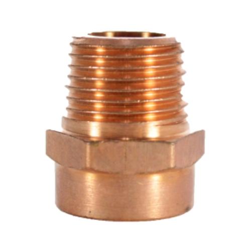 ADAPTADOR MACHO REDUCIDO 1/2SOLDABLE X3/8ROSCAR COBRE