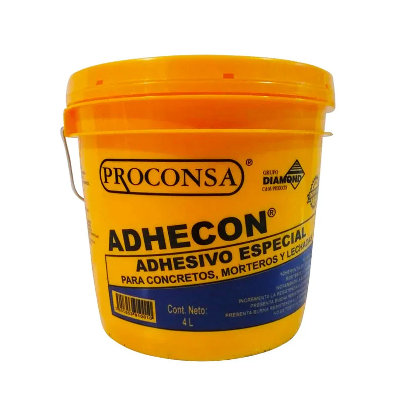 ADHESIVO ADHECON 4 L UNE CONCRETO NUEVO CON VIEJO