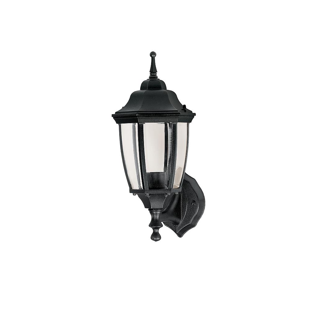 FAROL TRADICIONAL SOPORTADO PARA EXTERIOR NEGRO VOLTECK