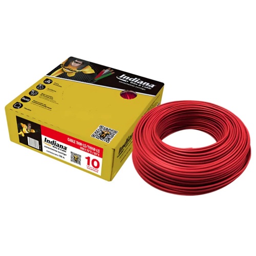 CAJA DE CABLE  THW C-10 ROJO INDIANA