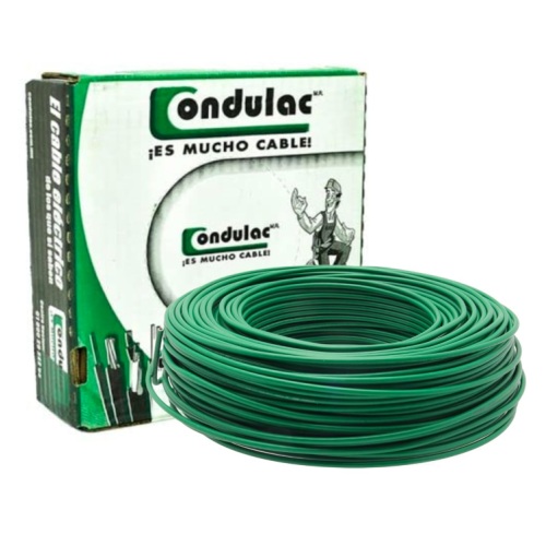CAJA DE CABLE  THW C-10 VERDE CONDULAC