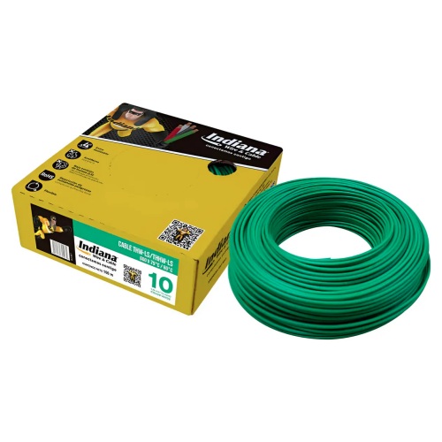 CAJA DE CABLE  THW C-10 VERDE INDIANA