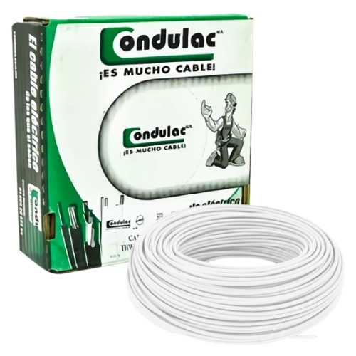CAJA DE CABLE  THW C-12 BLANCO CONDULAC
