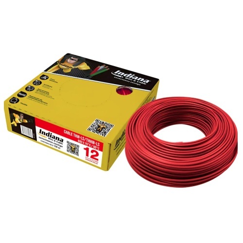 CAJA DE CABLE  THW C-12 ROJO INDIANA