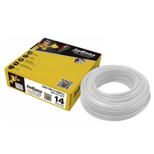 CAJA DE CABLE  THW C-14 BLANCO INDIANA