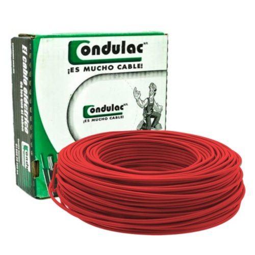 CAJA DE CABLE  THW C-14 ROJO CONDULAC