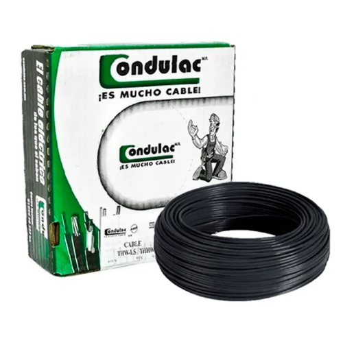 CAJA DE CABLE  THW C-16 NEGRO CONDULAC