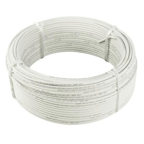 CAJA DE CABLE  THW C-6 BLANCO INDIANA