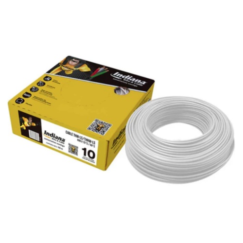 CAJA DE CABLE THW CALIBRE 10 BLANCO INDIANA