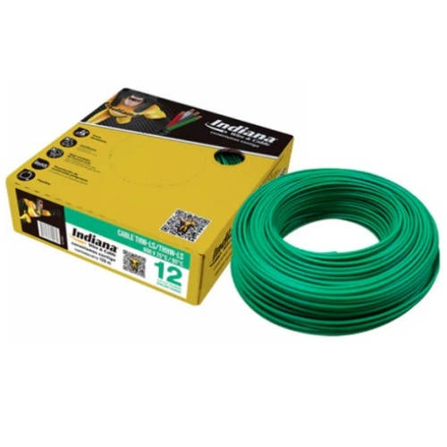 CAJA DE CABLE THW C-12 VERDE INDIANA