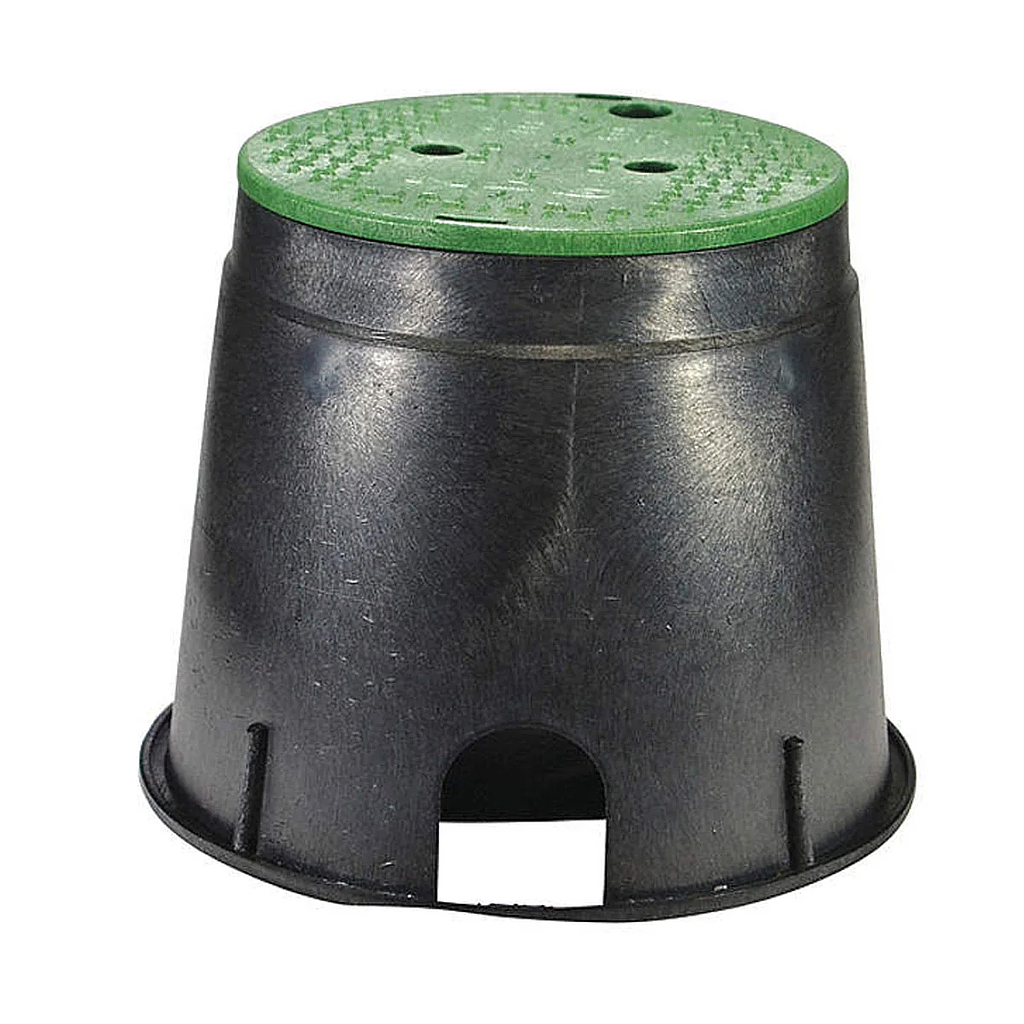 CAJA REDONDA 10 P/VALVULA TAPA VERDE-CUERPO NEGRO NDS cotizar
