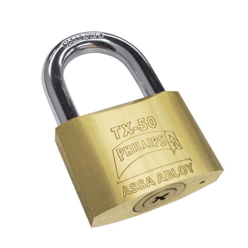 CANDADO LATON MACIZO MOD. TX-50 PHILLIPS