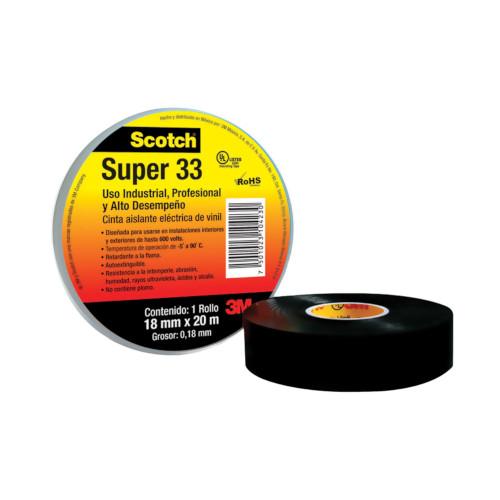 CINTA ELECTRICA SUPER 33 DE 18 mm X 20 m SCOTCH
