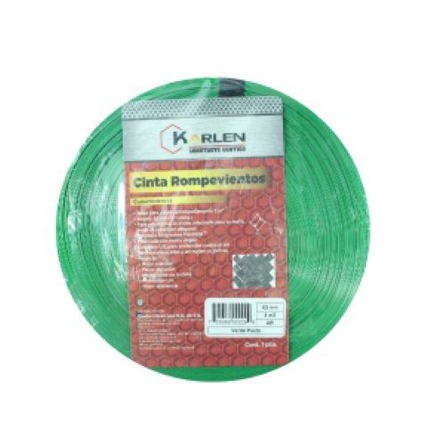 CINTA P/MALLA CICLONICA 21/2 46.5MT COLOR VERDE PASTO 14CINTAS141SM KARLEN