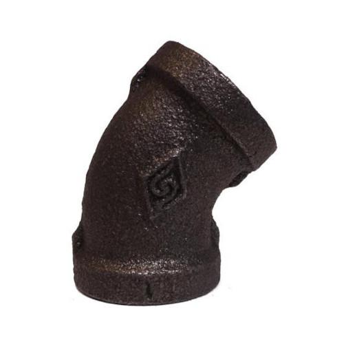 CODO DE ACERO SOLDABLE DE 1-1/4" X 45° CEDULA 80
