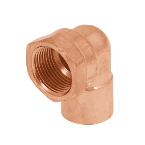 CODO PIPA 3/8 COBRE ROSCA INTERNA