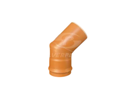 CODO PVC CON CAMPANA DE 6" X 45º SERIE 25  SOBRE PEDIDO